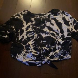 ZARA Tie dye cropped tee